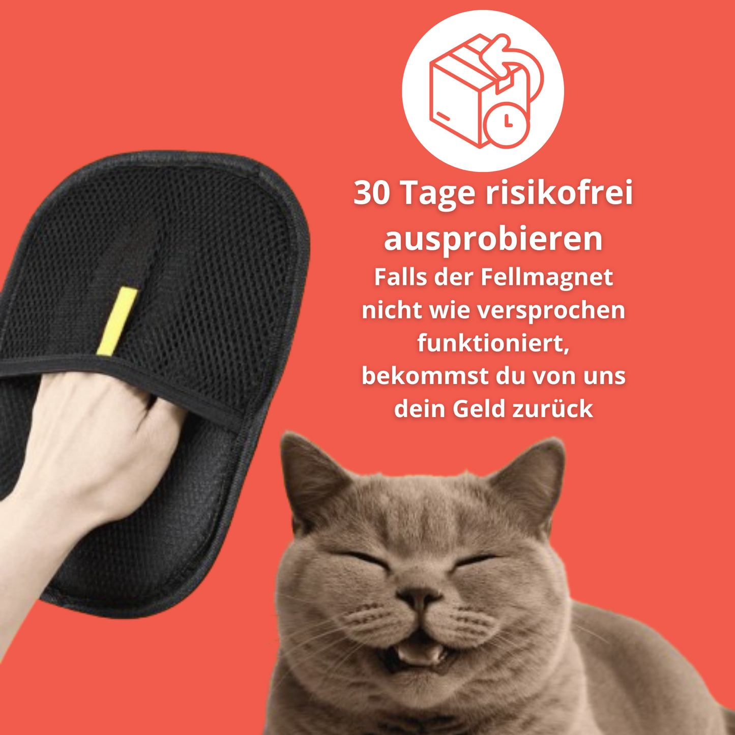 Magic Pet Glove – Entfernt Tierhaare von Möbeln, Teppichen & Kleidung im Handumdrehen